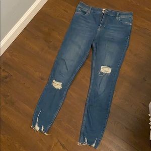 Free People distressed skinny jeans